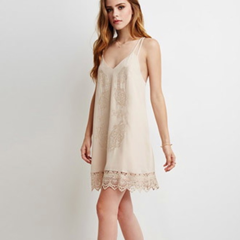 Forever 21 Cream Dress